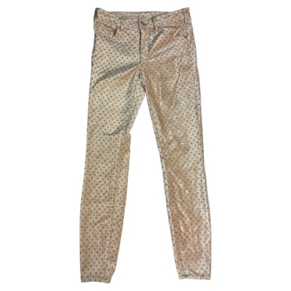 Anthropologie Pilcro & The Letterpress Polka Dot Velvet Pants Size 25 - Picture 3 of 10